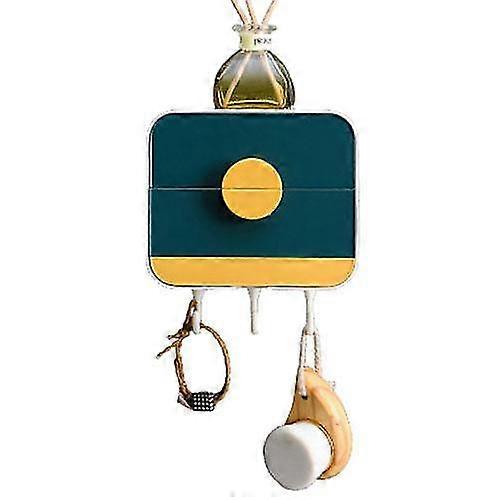 Double Layer Soap Holder Wall Mounted Soap Draining Rack Storage Box