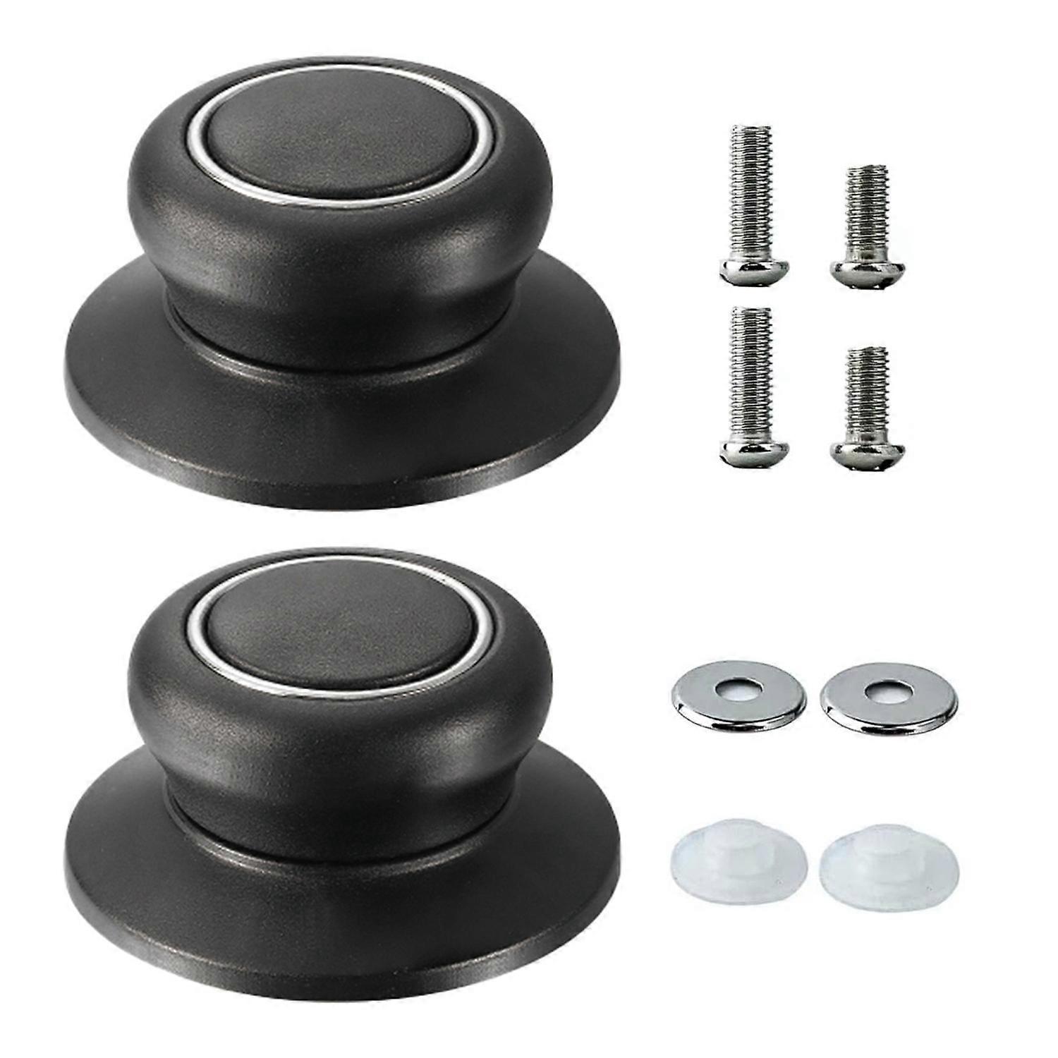 2Pcs Pot Lid Knobs Set Universal Universal Pot Lid Top Replacement Knob for Casserole Glass Pot Lid