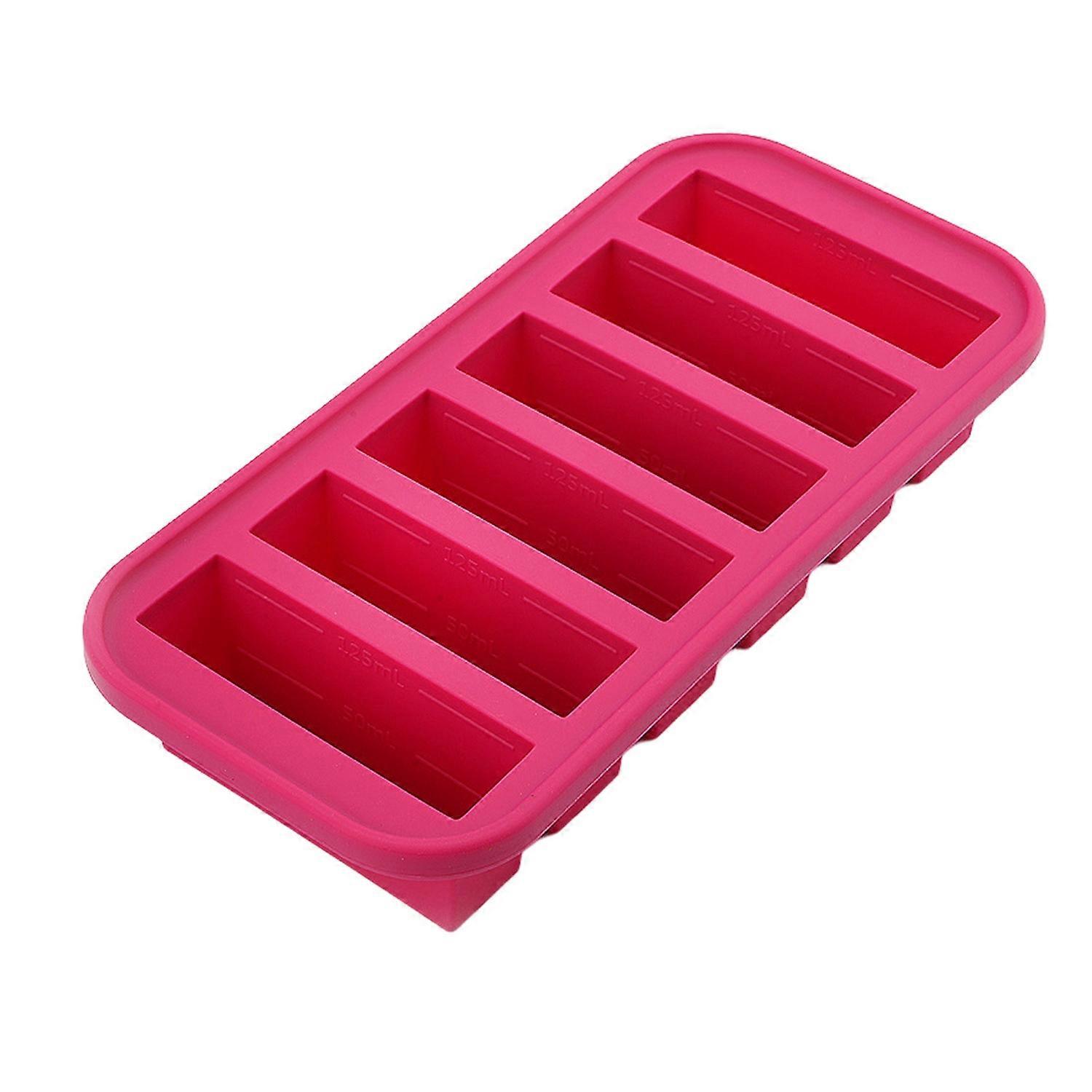 Silicone Freezer Tray with Lid Leak-proof Soup Freezer Container BPA-Free Space-saving Freezing Ice