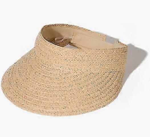 Women Sun Hat Foldable Sun Hat Summer Ponytail Beach Hat