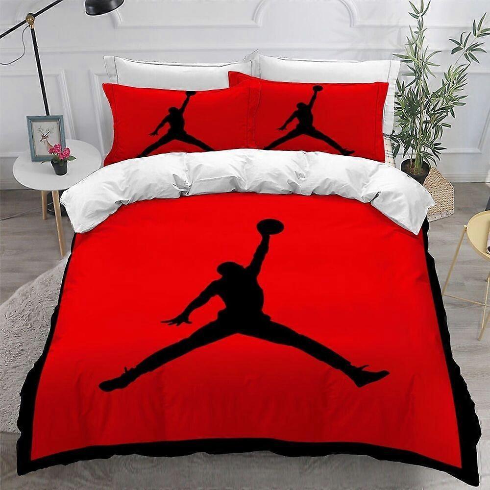 v539 Lençóis de Basquete Conjunto de Capa de Colcha Queen Size Conjuntos de CamaConjunto de Cama de 3 Peças (1 Capa de Edredom + 2 Fronhas) y539