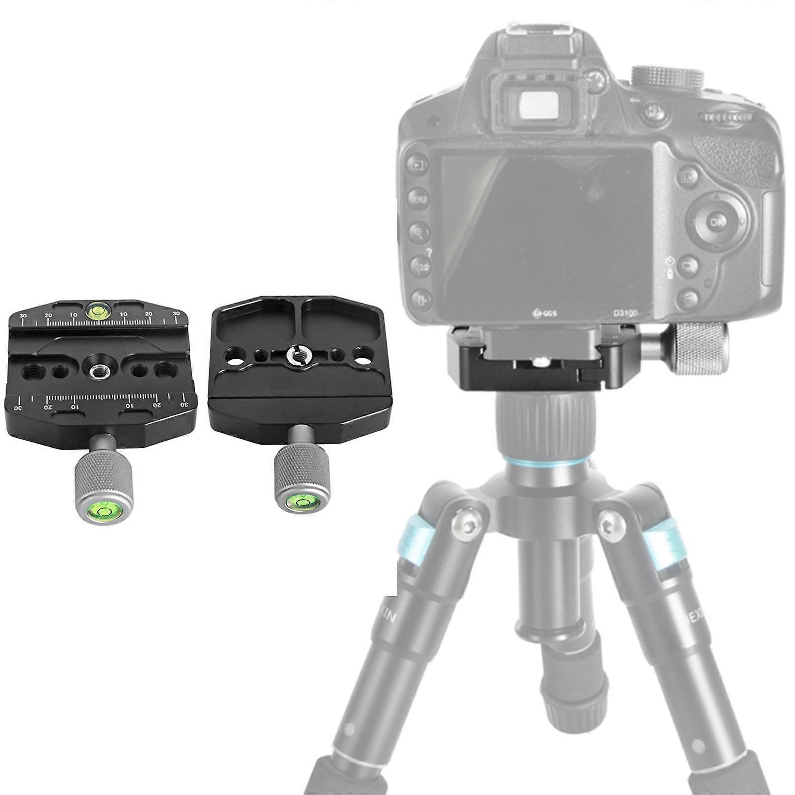 Durable Aluminium Alloy Quick Release Clamp Seat Tripod Ballhead Mount Clamp with Adjustable Lever for Camera Monopod QR-90N