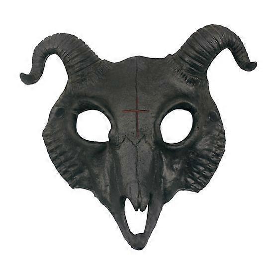 Cosplay Goat Skull Face Guard Ultralight Breathable Realistic Looking Halloween Decor Masquerade Party Prop