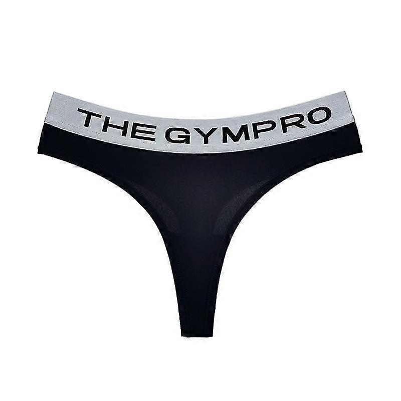 Contrast V-waist Wide Edge Letters Simple Unisex Thong Sports Fitness Sexy Hip Lift T Pants