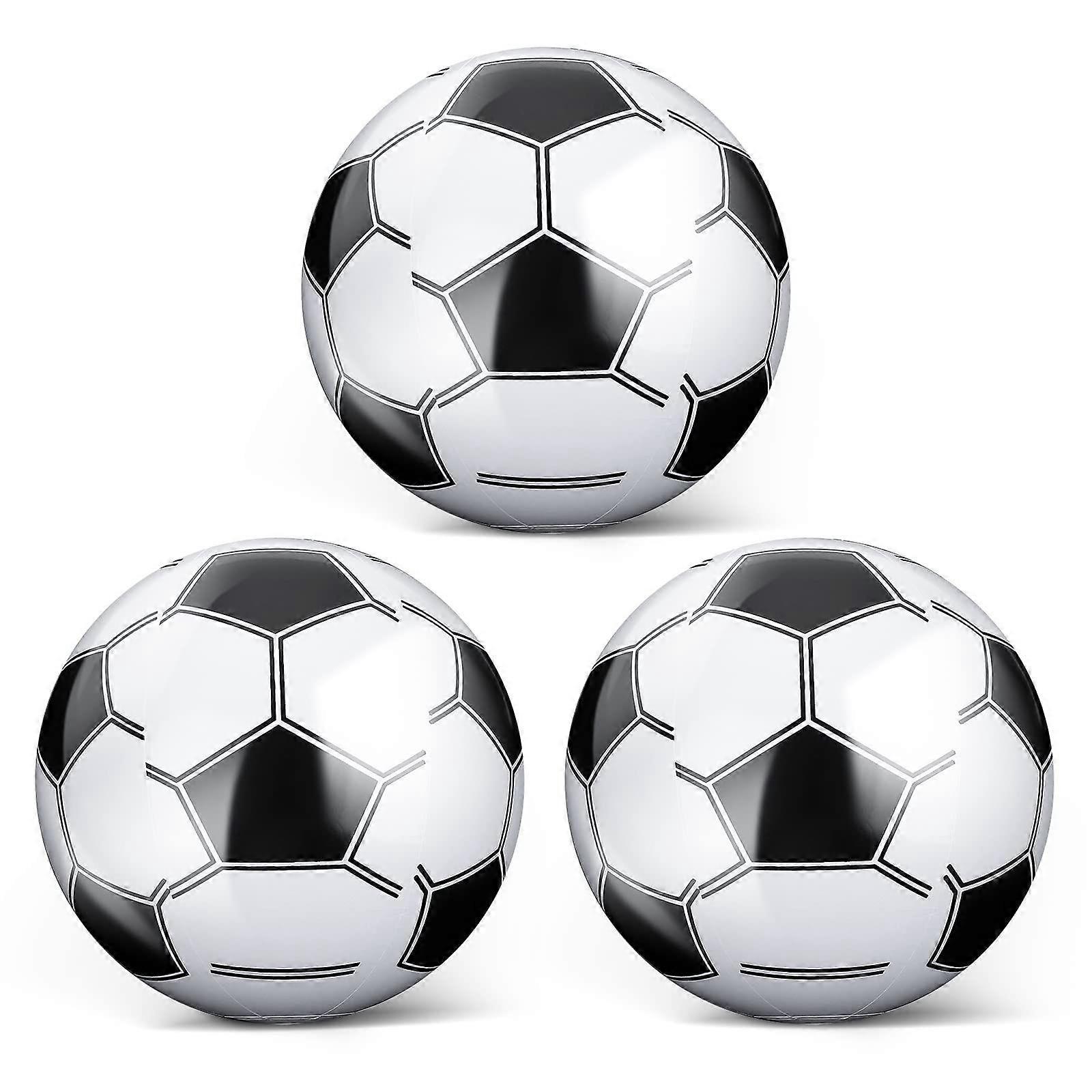 6部分の膨脹可能なビーチ球15インチの膨脹可能なサッカーボールは夏の子供のプールのフットボールのための浜球を爆破します