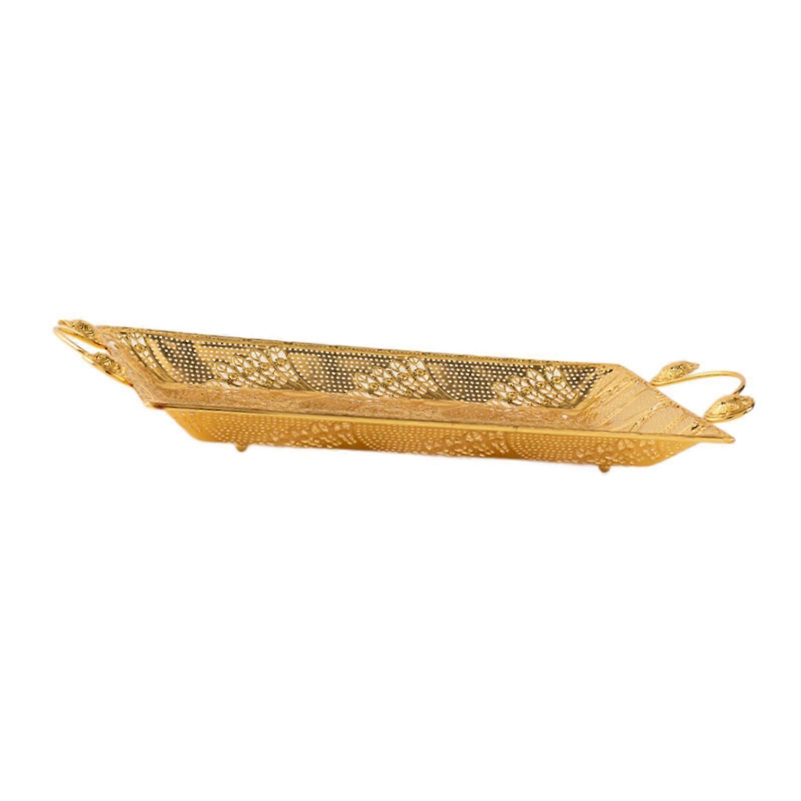 Serving Tray with Handles Modern Simple Platter for Household Bedroom Office M