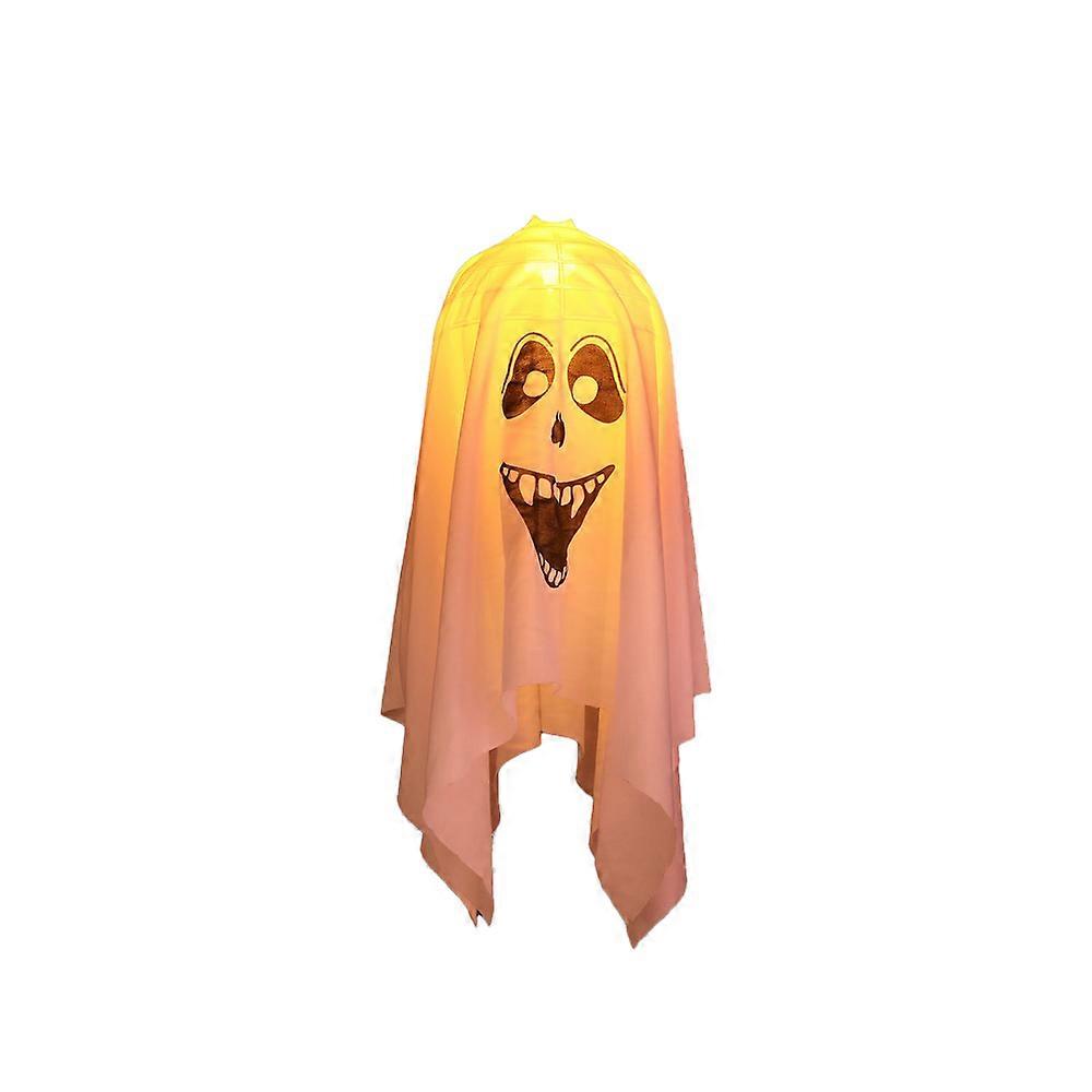 Warm String Lighted Realistic Size Ghosts, Light-Up Ghosts with Spooky Light Up Function for Haunted Atmosphere, Easy Installation Standing Ghost