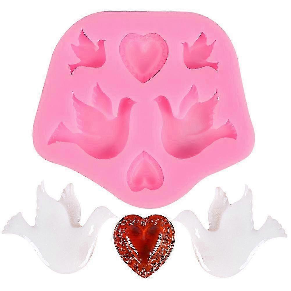 Pace Dove Love Heart Forma de silicon mucegai