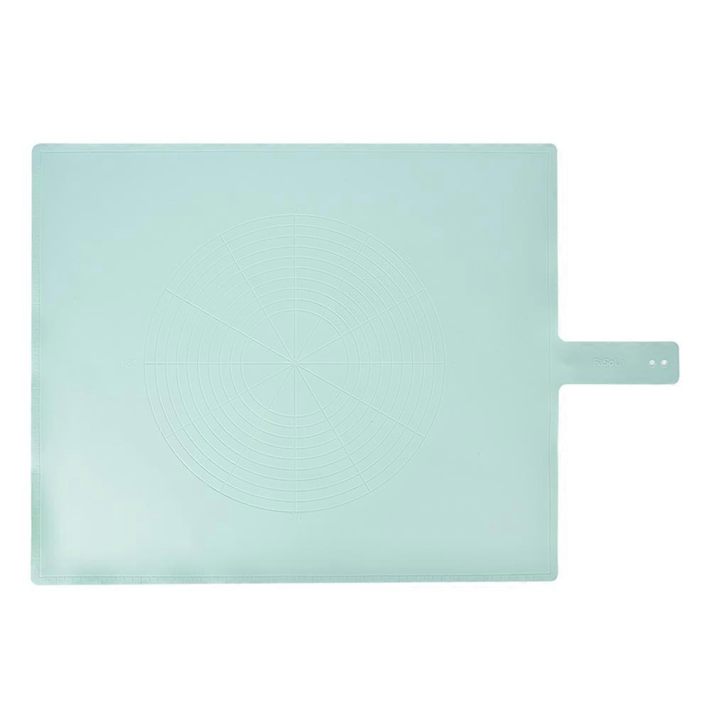 Foldable Design Pastry Mat, Clear Measurement Baking Sheet With Heat Resistant Non Stick Working Surface For Homemade Pizzas, Food Grade Platinum