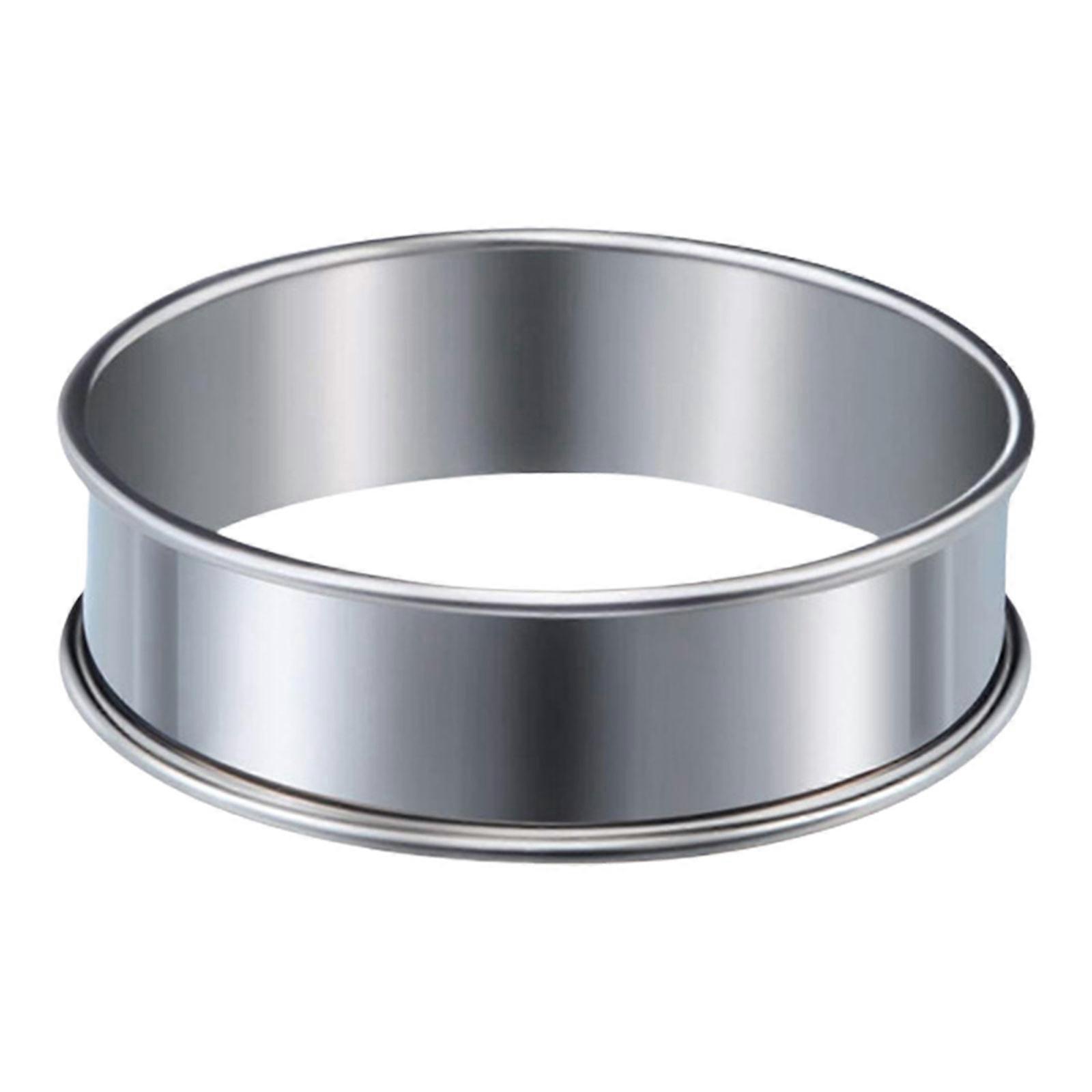 Unique Muffins Pastries Baking Rings Home Cooks' Cake Baking Mould Functional Stainless Steel Baking and Tarts Rings  Small size 8cm
