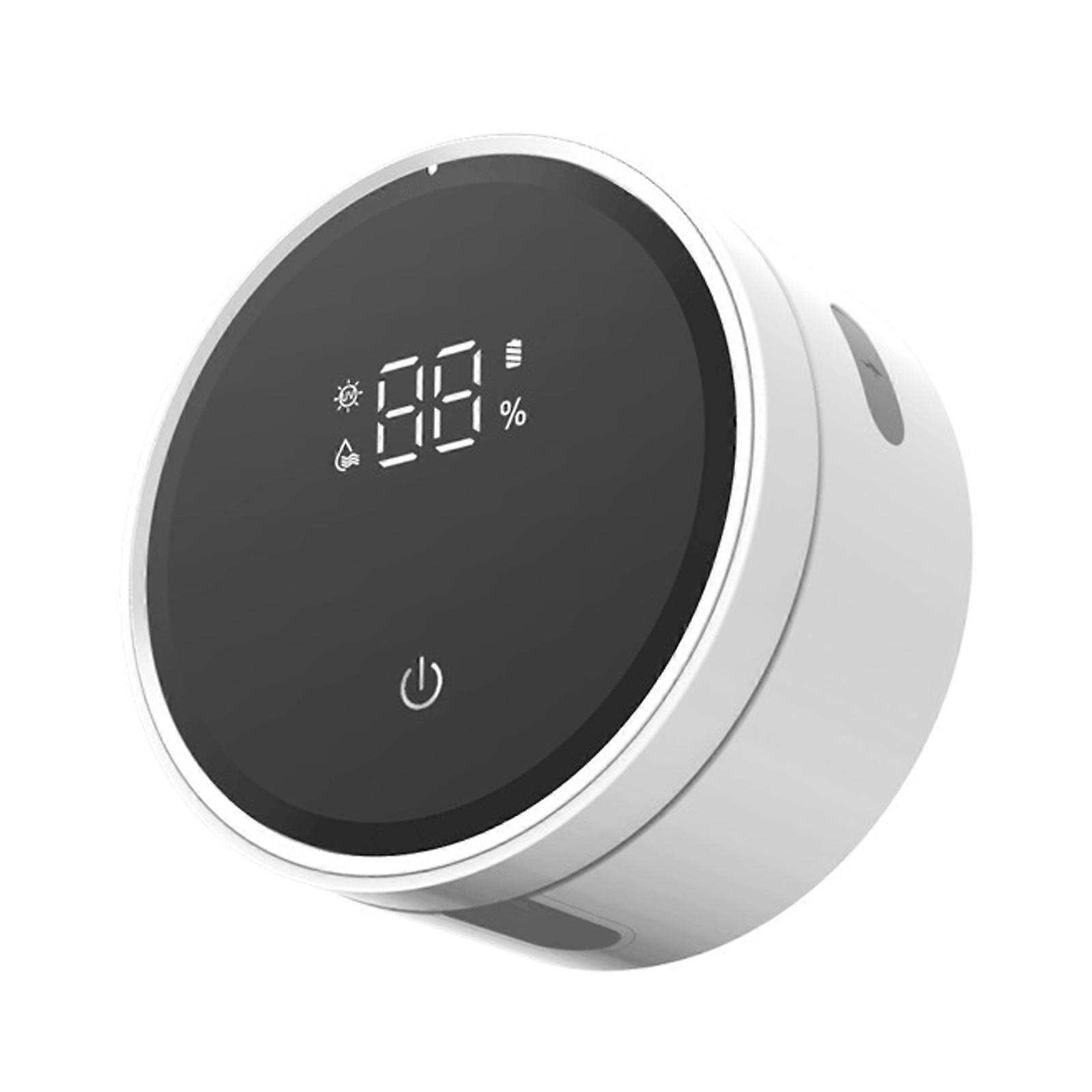 Personal Toothbrush Holder and Cleaner Smart Air Drying and Cleaning Automatic Rotating Cover Rechargeable LED Screen for Kids Trips Wall Mounted