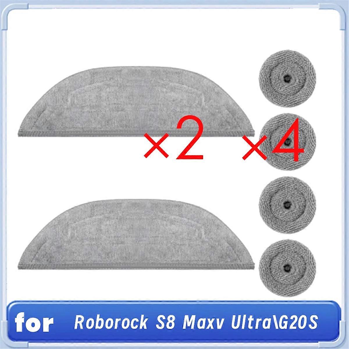 Mop Pads Refills for S8 Maxv Ultra/ G20S Robot Vacuum Dual Vibrations Modules Edge Mop Pads
