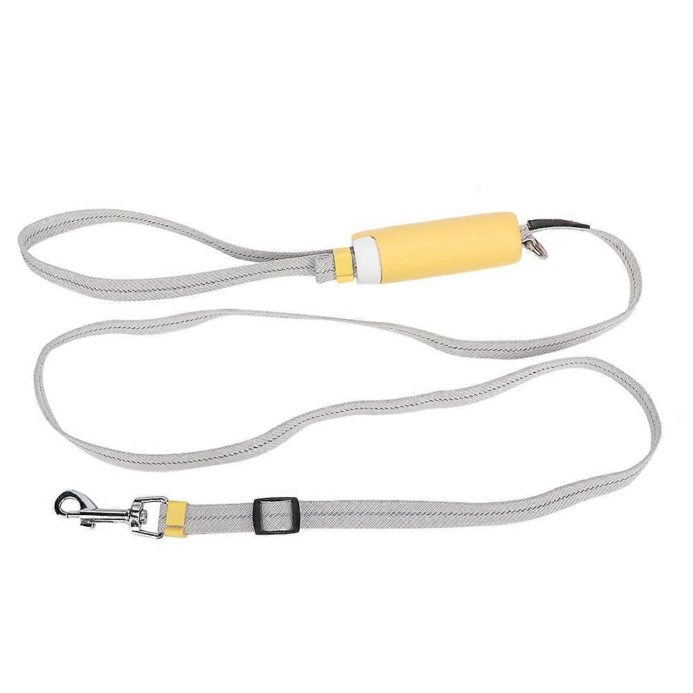Yellow Durable Portable Multi-functional Adjustable Pet Pulling Leash Traction Rope for Dogs