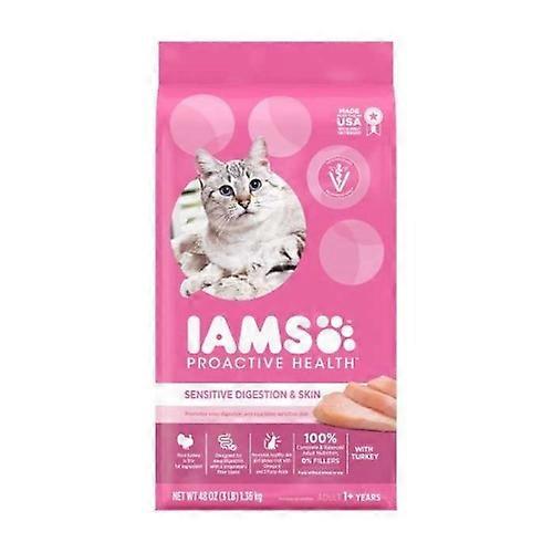 Iams Cat Sensitive Digestion & Skin, 3 Lbs