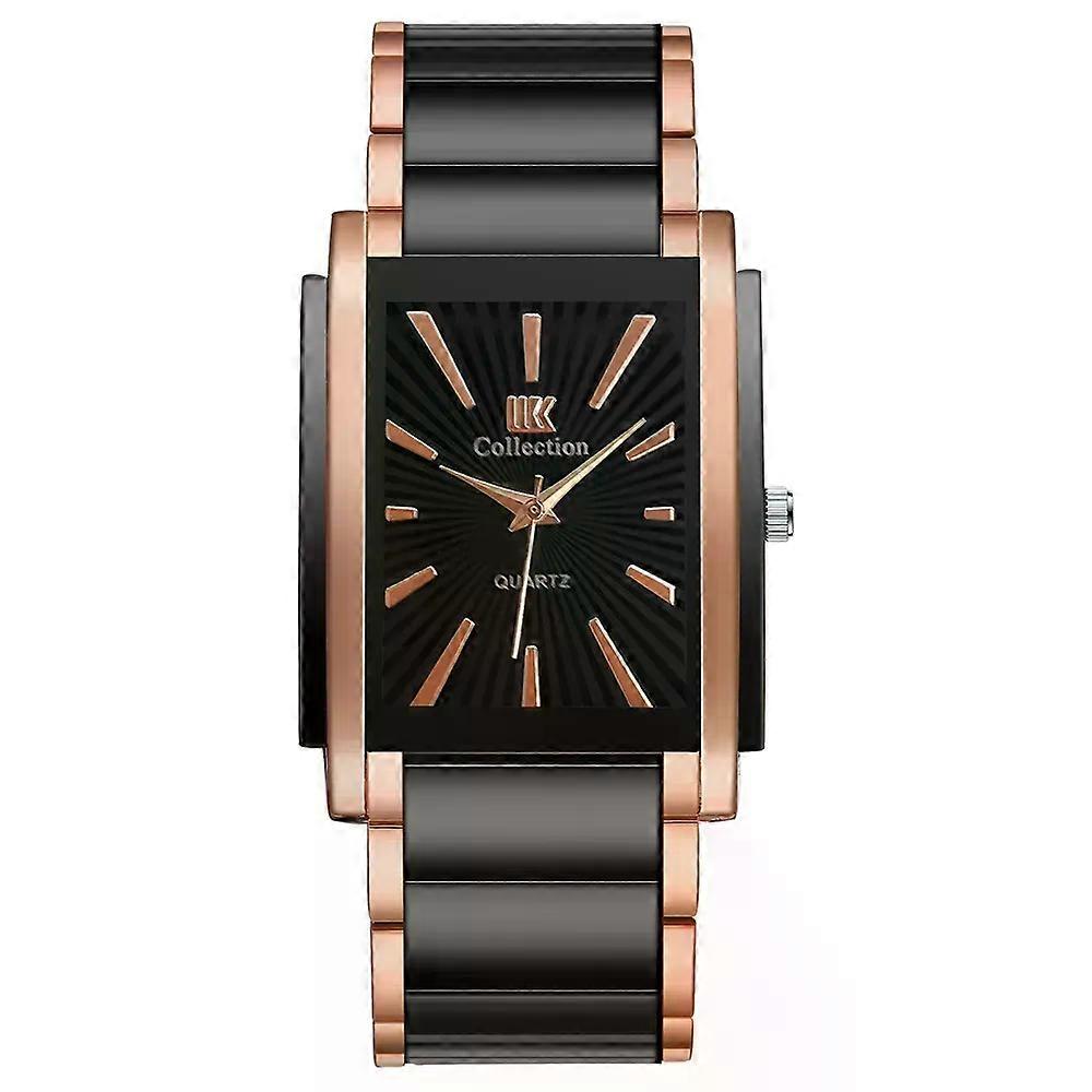 New Men High Quality Stainless Stell Quartz Watch Rectangle Dial Military Casual Sports Wristwatch Relogio Masculino Clock