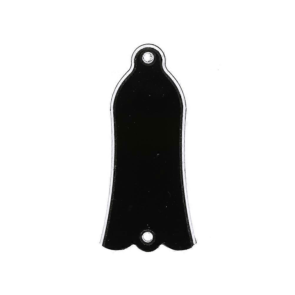 2 Holes PVC Black Bell Shape Neck Cover Rewinding Plate for LP SG Flying V ES Guitar