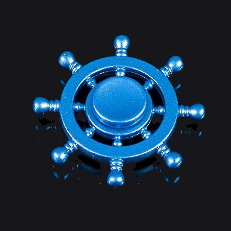 New Round American Captain Fingertip Gyro Shield Alloy Gyro Spinner Decompression Toy Spinner Hobbies For Adults