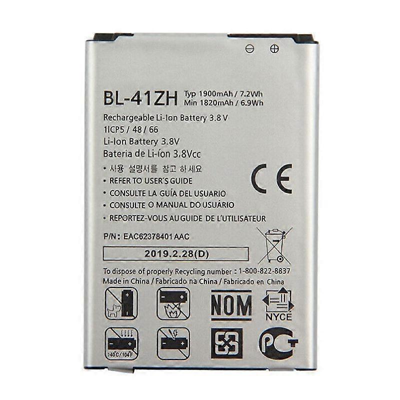 For LG L50/Leon 3.8V 1900mAh Rechargeable Li-ion Battery Assembly Part (Encode: BL-41ZH)