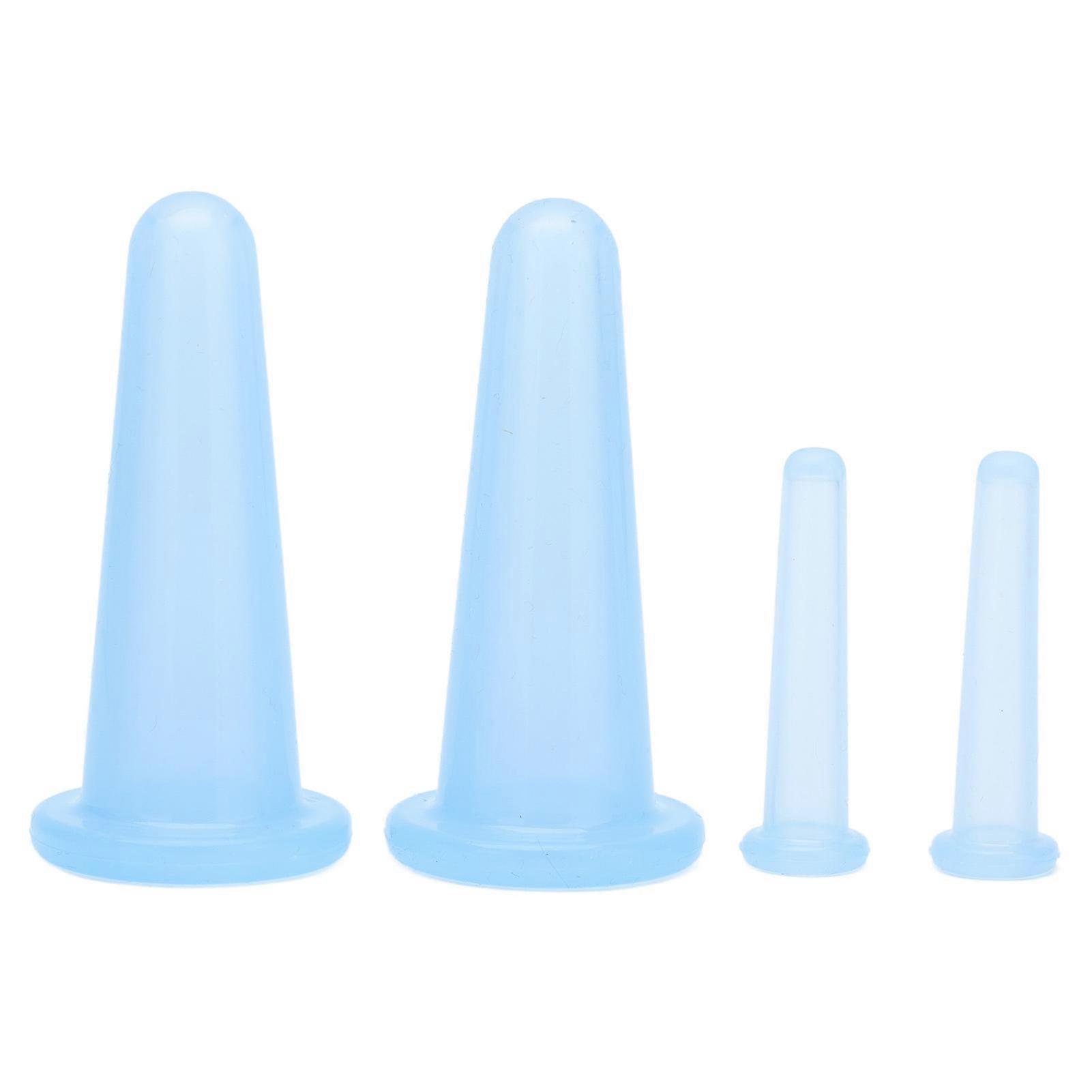 Cupping Set For Face Massage Soft Flexible Cleanable Cups Compact Portable Therapy Kit