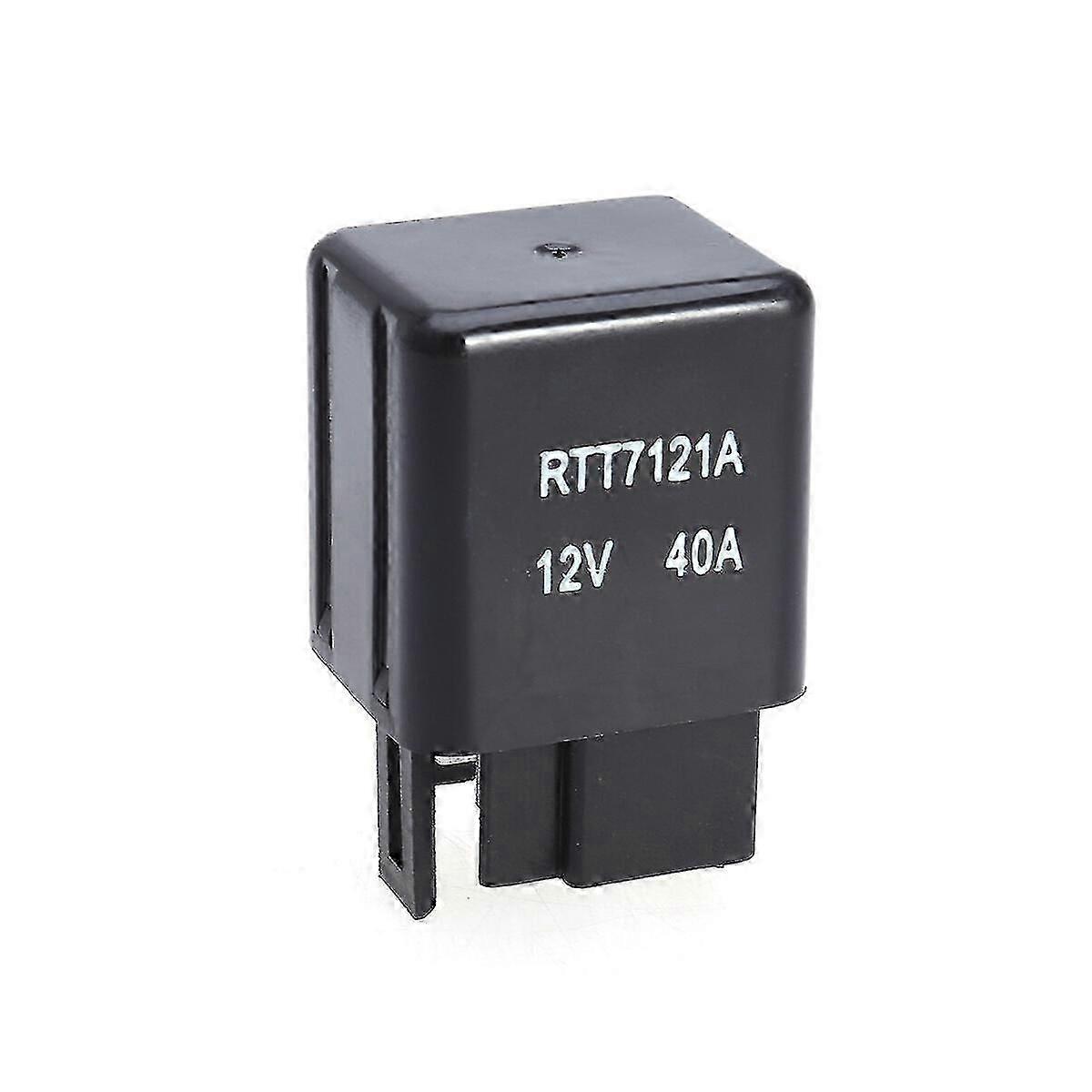 RTT7121A 12V 40A 4-Pin Relay Direct Replacement Mechanical Relay Single Pole Single Throw Replacement for 90987-02006 Relay (Random Color)