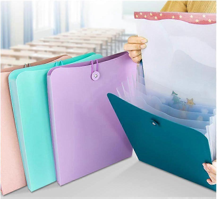 Vertical Expanding Accordion Folder with 7 Pockets Paperwork Organizer Document
