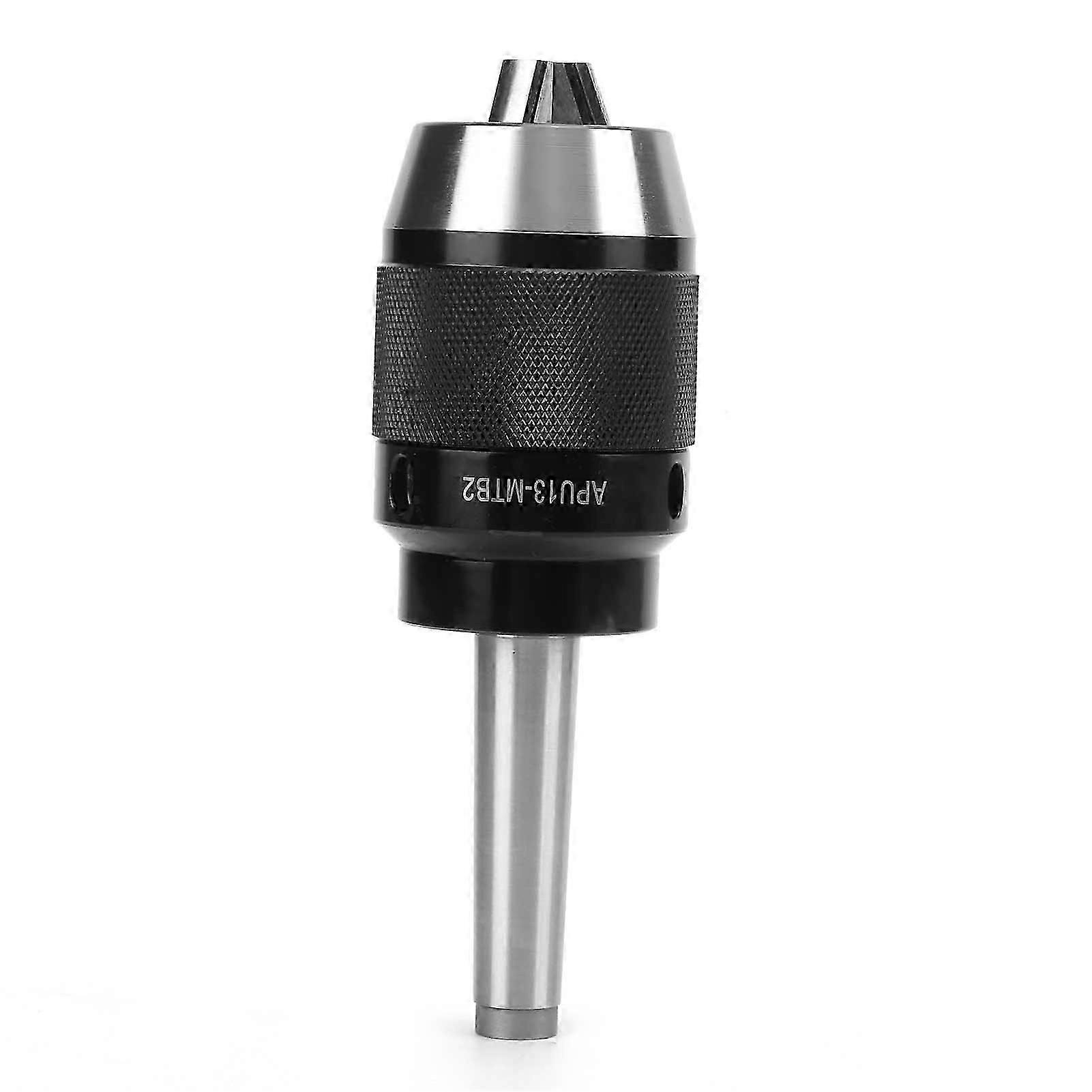Drill Chuck Back Pull SelfTightening 3Jaw Straight Shank Lathe Drilling Tool APU13MTB2