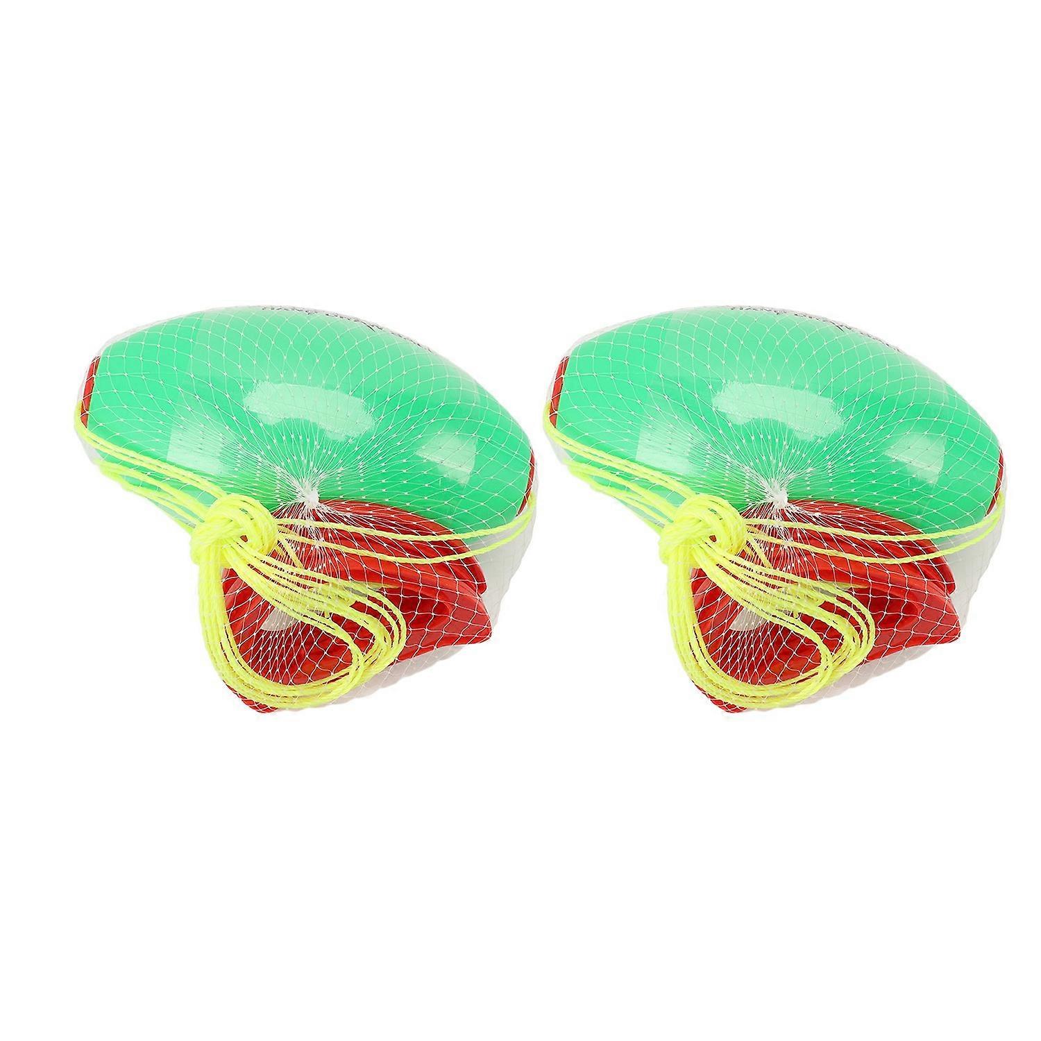 2 Pcs Pull Ball Toy Parent Child Interaction 2 Person Cooperative Sliding Ball Toy Flat Style