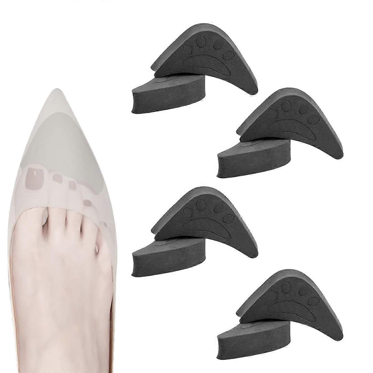 Unisex Shoe Inserts for Arch Support, Breathable Inserts for Plantar Fasciitis Relief, Ergonomically Shaped, Black, 4 Pairs