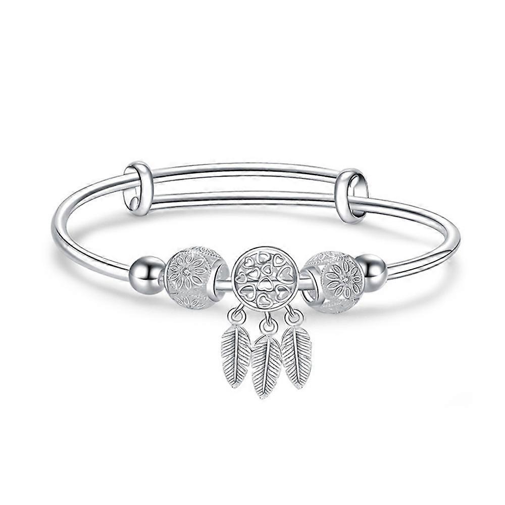 Women Closed Solid Three Rings Bracelet, Size: Z102 Vella Adjustable