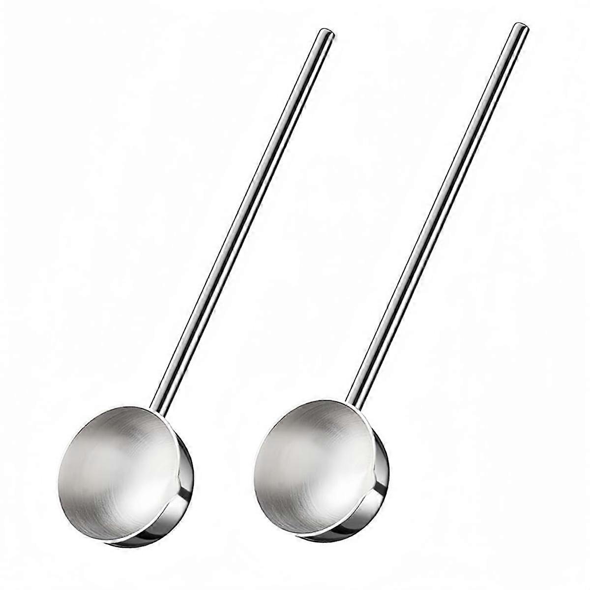 Small Soup Ladle 2Oz Long Handle Gravy Ladles for Kitchen 2 Pack