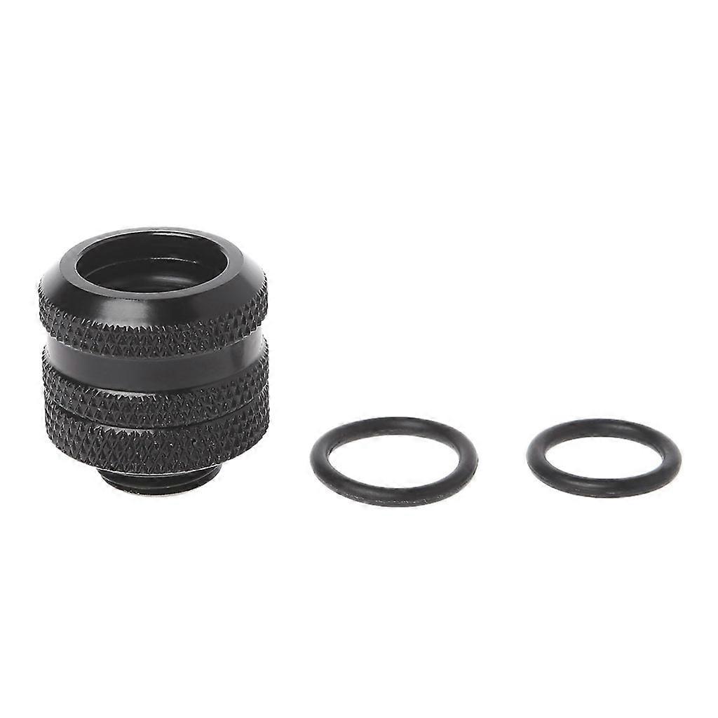 G1/4" Hard Tube Compression Fitting for Computer Water Cooling System Quick Tighten Through Joint Straight Joint 10x16mm