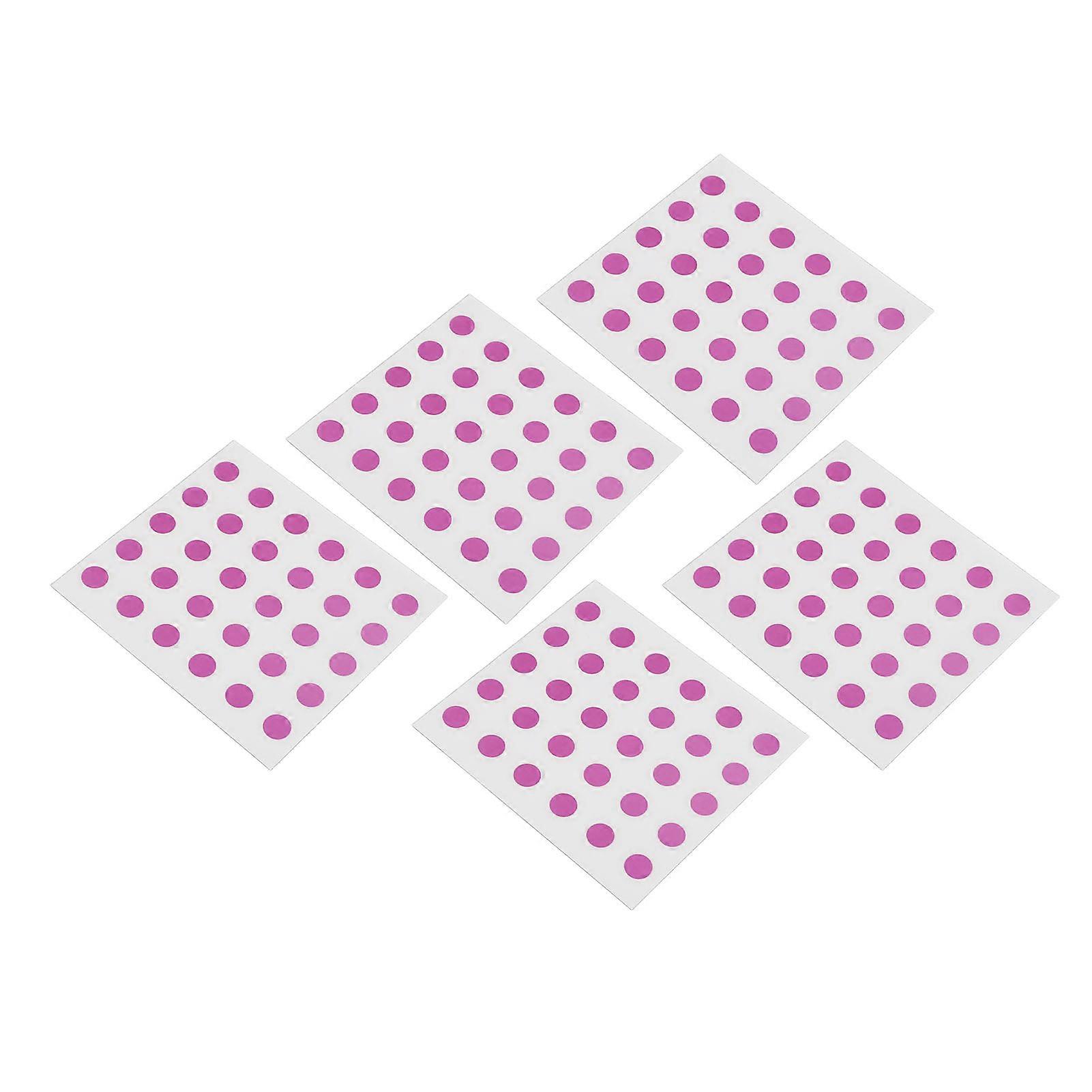 150pcs UV Detection Stickers UV Sun Screen Patches Round Shape Sun Protection Detection Color Changing Outdoors Stickers Purple 