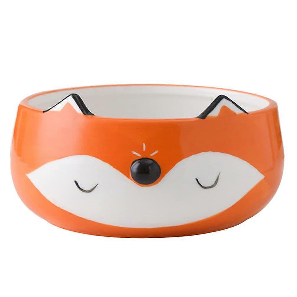 3D Fox Ceramic Bowls for Soup and Fruits