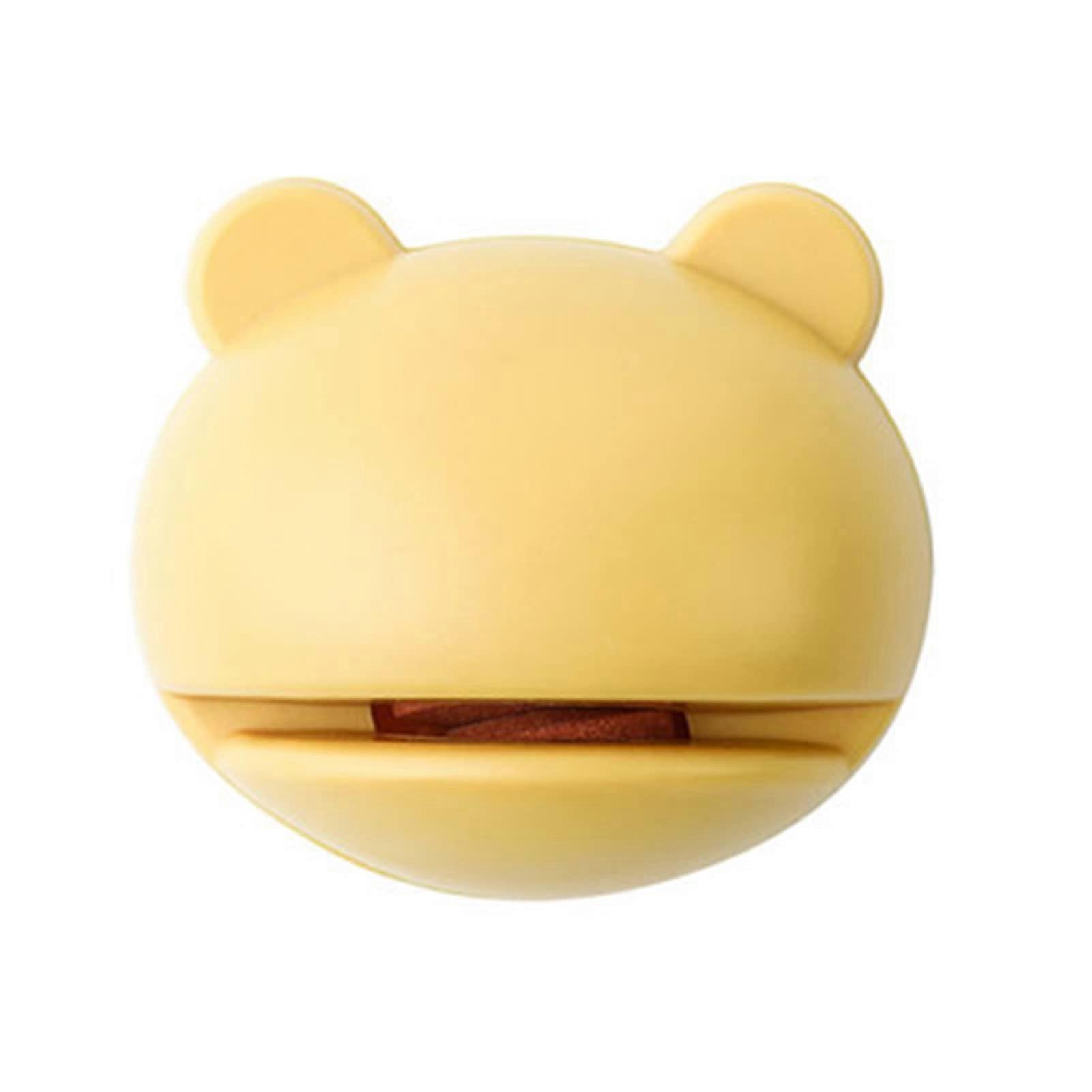 Frog Knife Sharpener, Mini Ice Stone Manual Sharpener for Kitchen, Yellow 6cm x 5cm x 3cm, Cute Design
