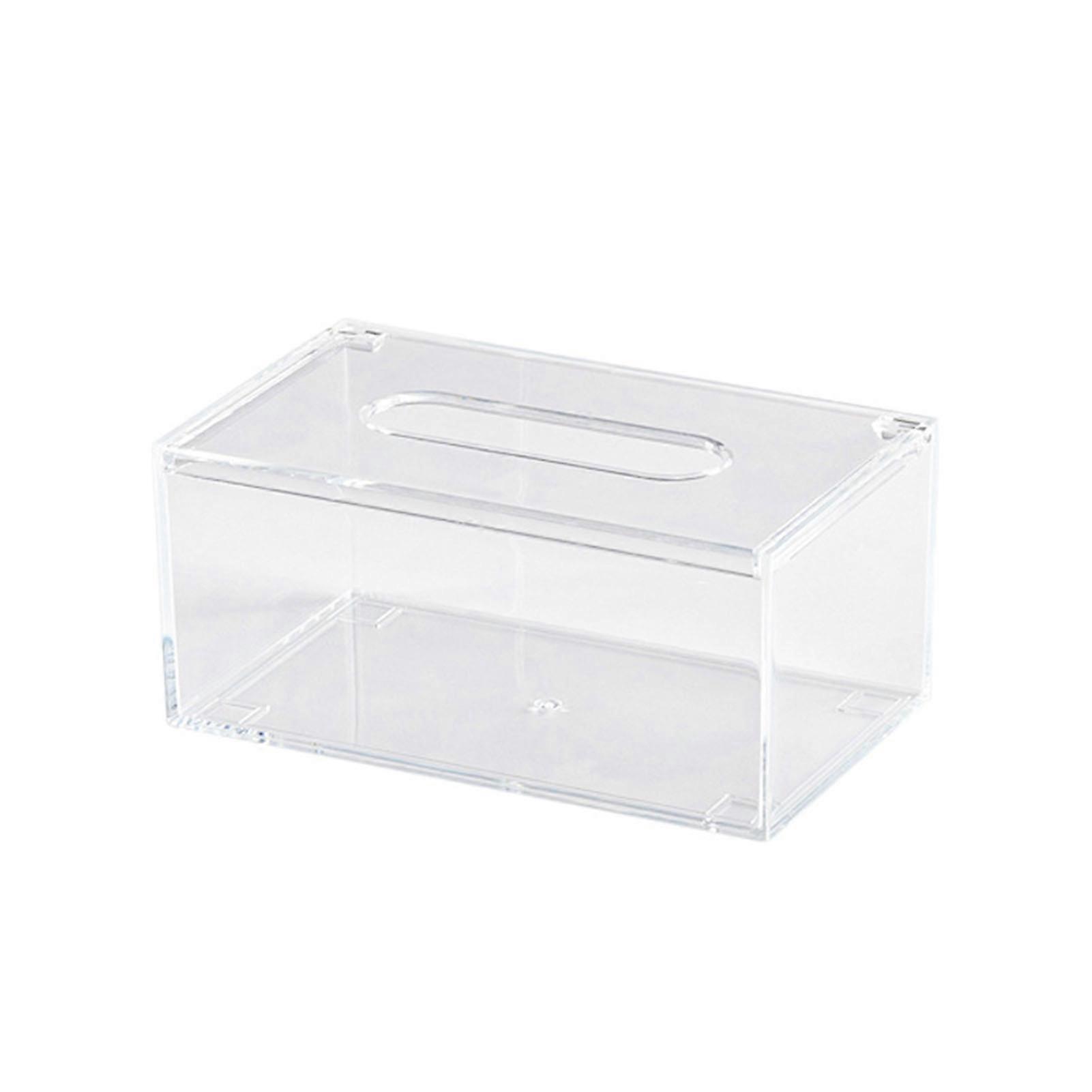 Acrylic Roll Tissue Box Holder Simple Durable Tissue Box