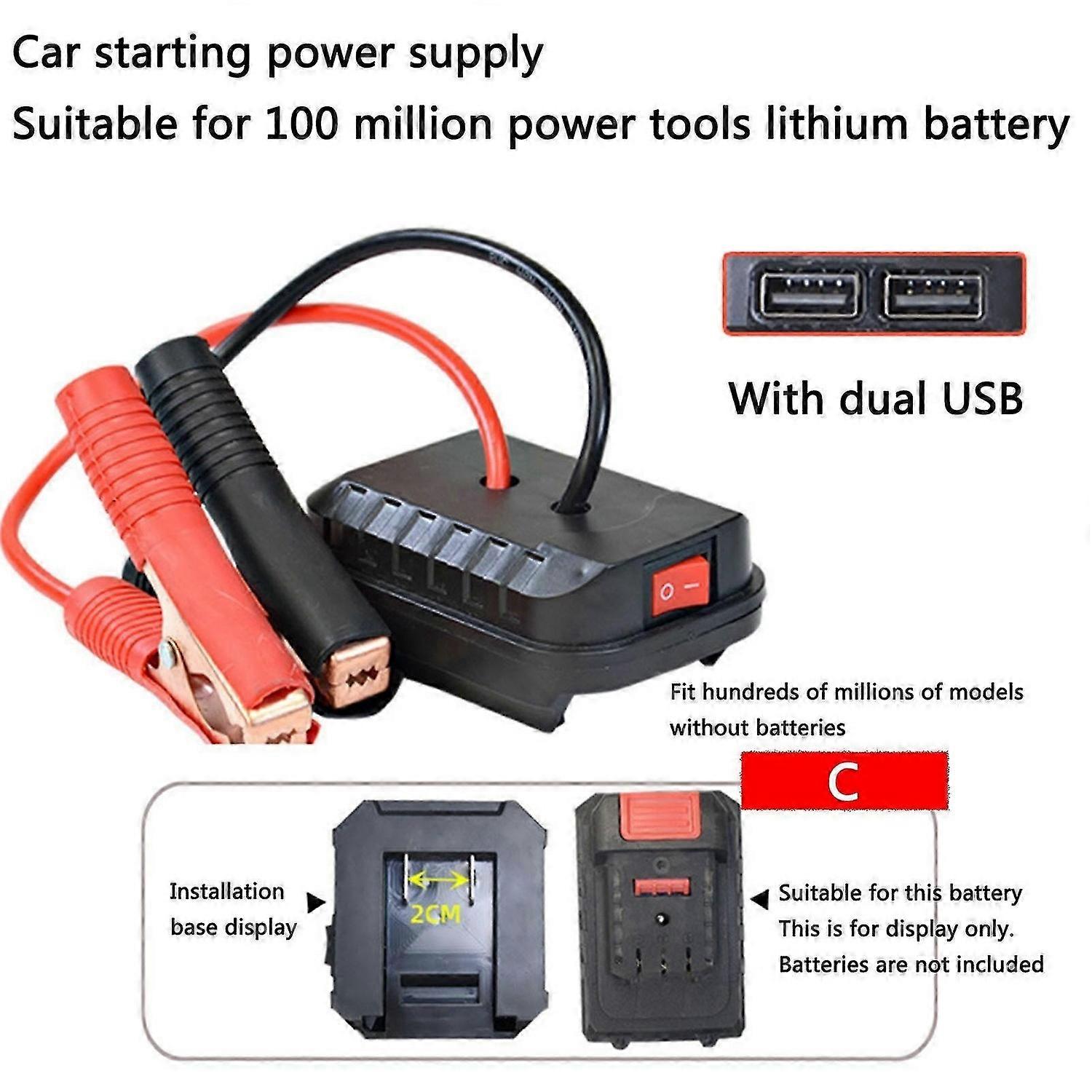 Car Jump Starter - Multifunctional, Lithium, Booster, USB, Power Converter