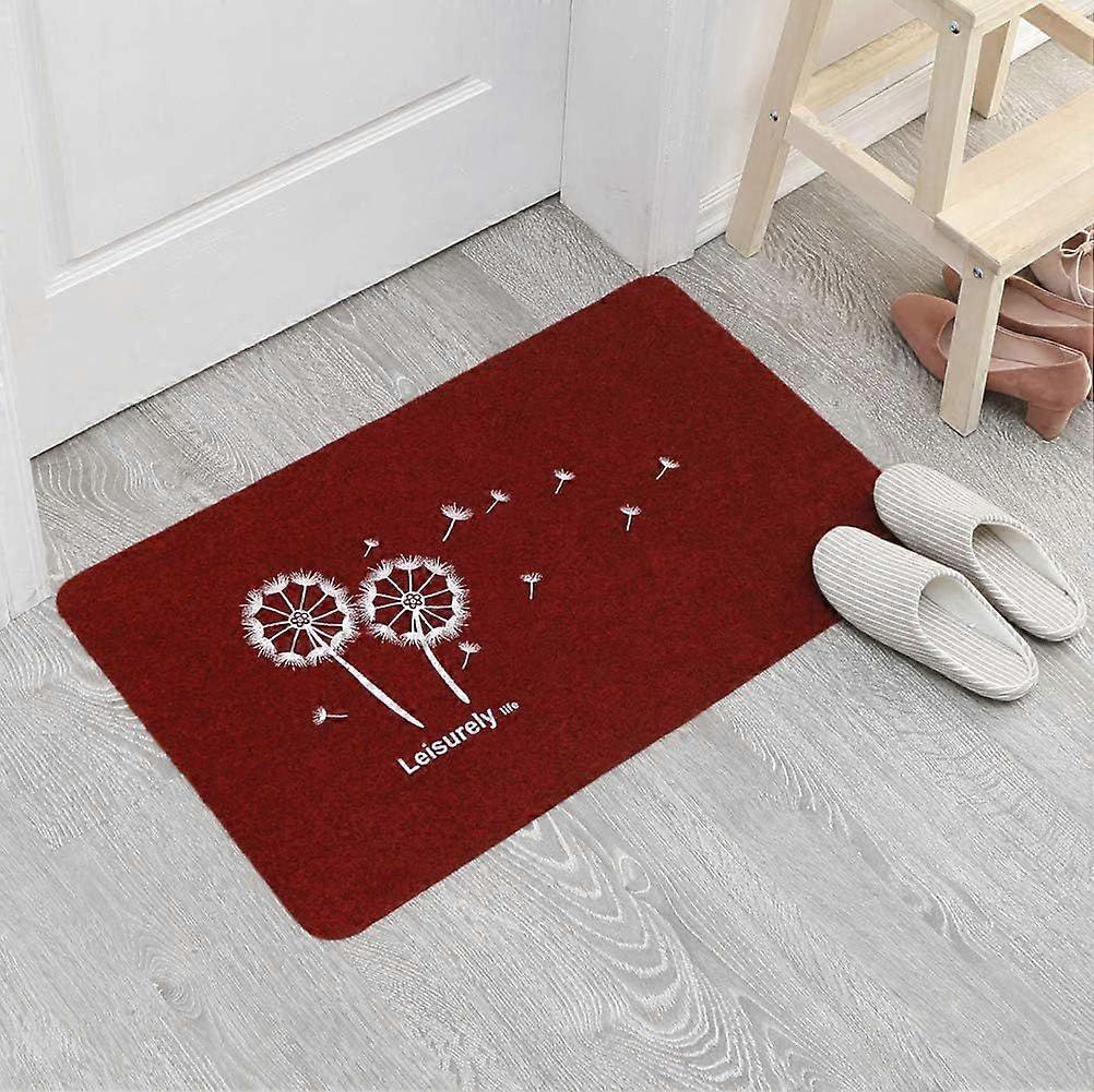 Doormat Doormat Doormat Doormat Dustproof Mat Non-slip Step Mat Doormat Various Patterns 40x120cm (Burgundy Dandelion 40*120)