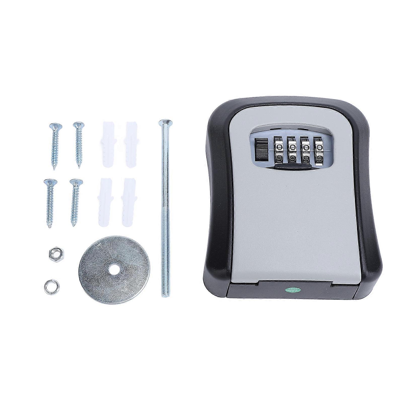 Wall Mounted Multifunctional 4 Digit Combination Theft Proof Key Safe Storage Lock Box for Hotels Homes