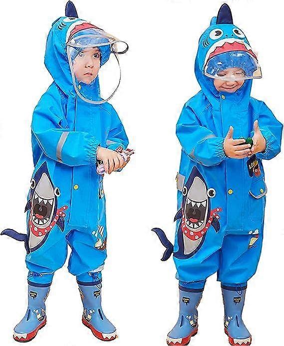 Imperméable GarçonsLGirls À Capuche Imperméable Enfant Manteau Veste Pantalon 3D Dessin Animé Mignon Dessin Animé Cape Unisexe Léger Bande Réfléchissante Randonnée Imperméable En Plein Air