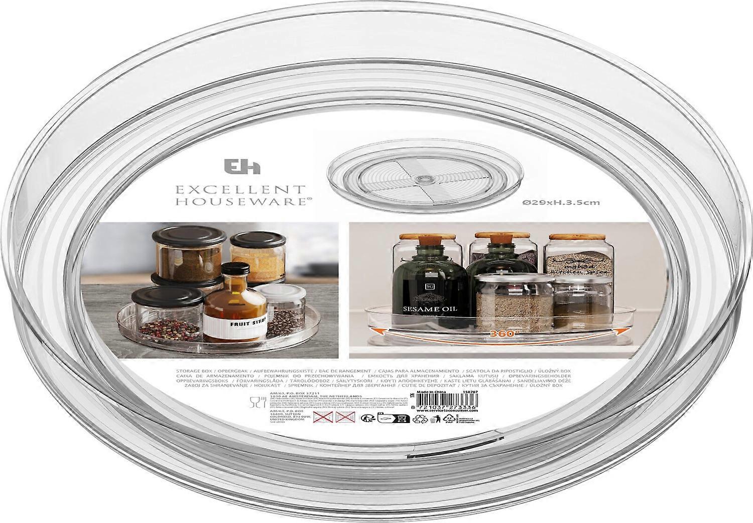 Förvaring Kylskåp Snurrbricka Plast Organizer