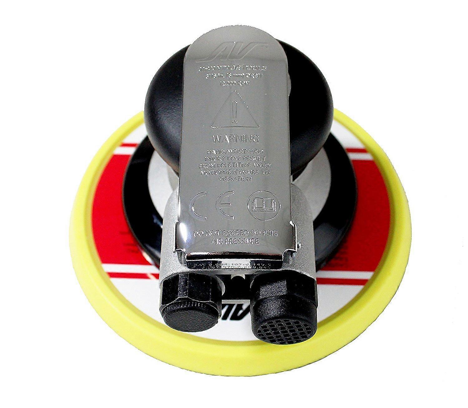 AirVANTAGE Random Orbital Air Sander Non-Vacuum 5-Inch Low-Profile Pad 1/4 NPT Air Inlet Hook & Loop 3/16-Inch Compatible