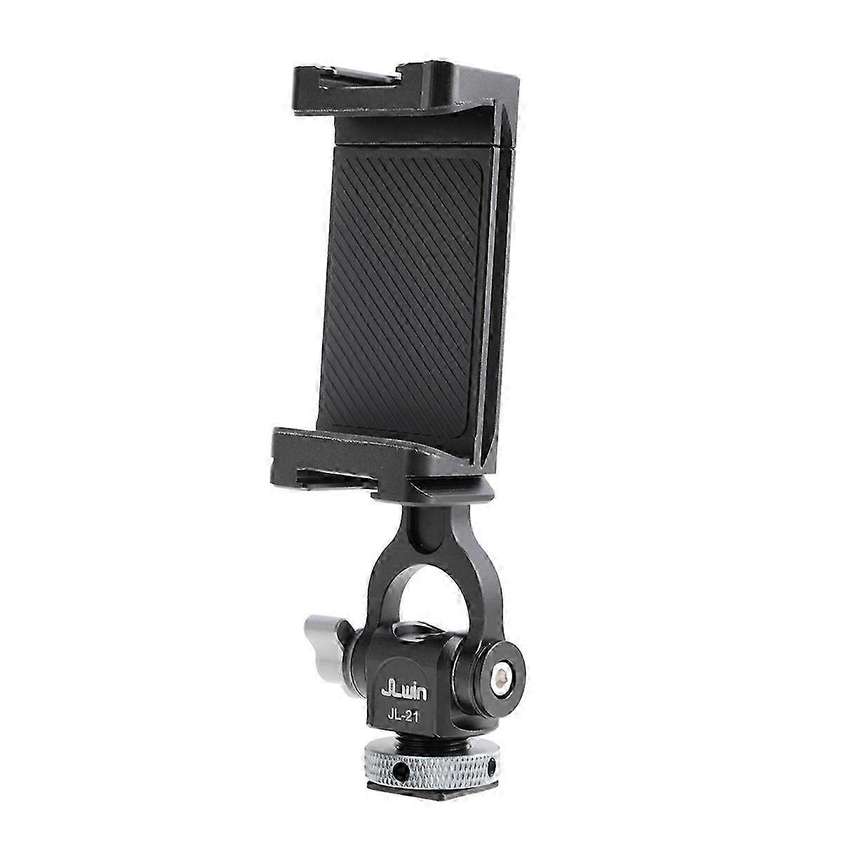 JLwin Cell Phone Mount Holder Tripod Adapter Clip with Cold Shoe - FFA