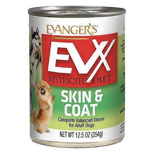 Evangers EVx制限付きダイエットスキン&コートウェットドッグフード、12.5オンス(12のケース)