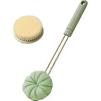 Soft Shower Body Brush Back Scrubber & Brush Bath Ball Massage Briss Bath Brush With Long Handle Body Brush-QJWL