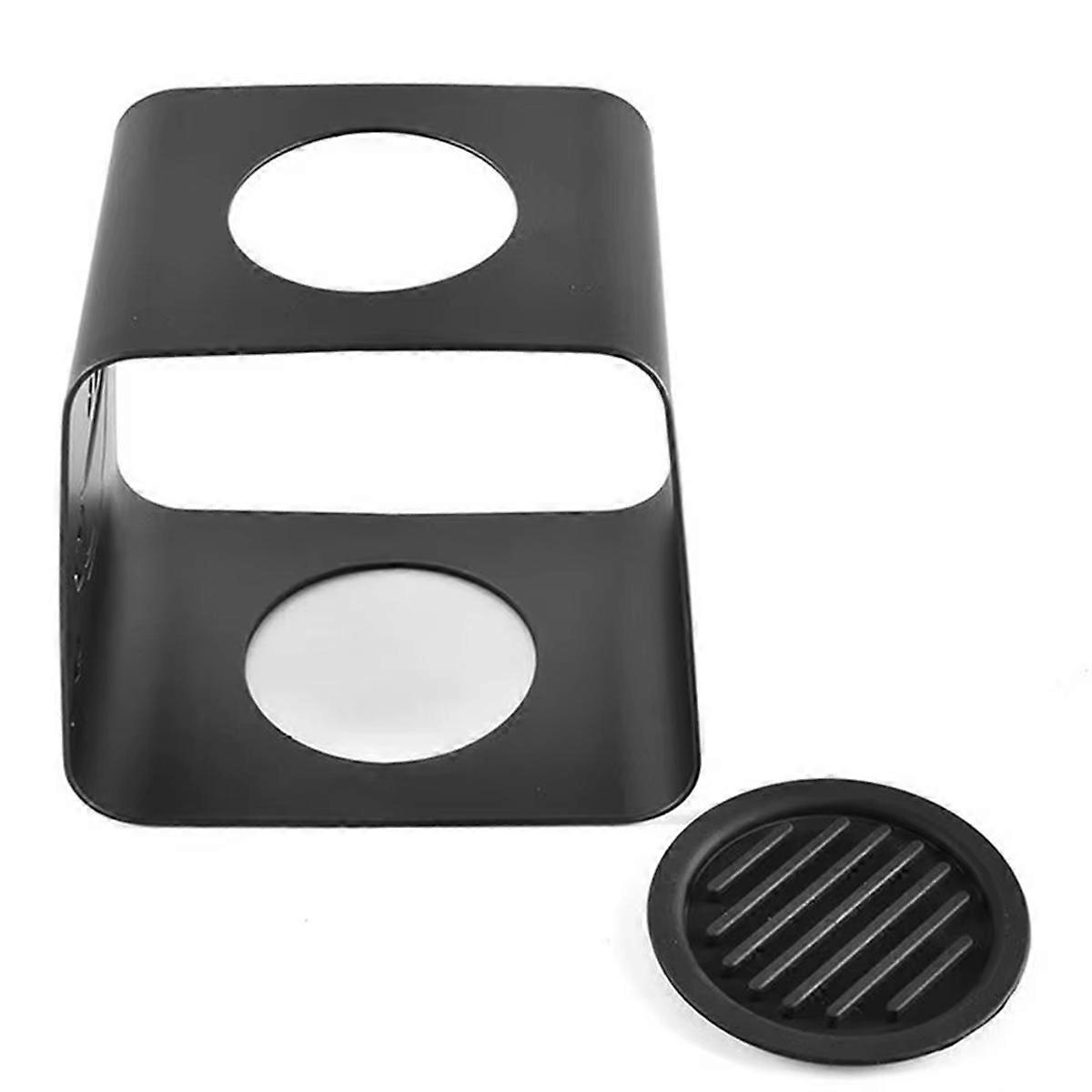 Coffee Dripper Stand Black Metal Coffee Extraction Drip Stand Portable Coffee Making Accessories with Top Round Hole