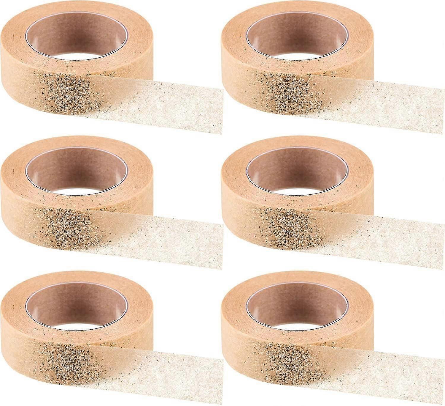 Wabjtam 6 ρολά εύκαμπτη ταινία δέρματος αναπνεύσιμη ταινία μύτης αυτοκόλλητη ταινία γάζας για τους τραυματισμούς πληγών πρήξιμο αθλητισμός