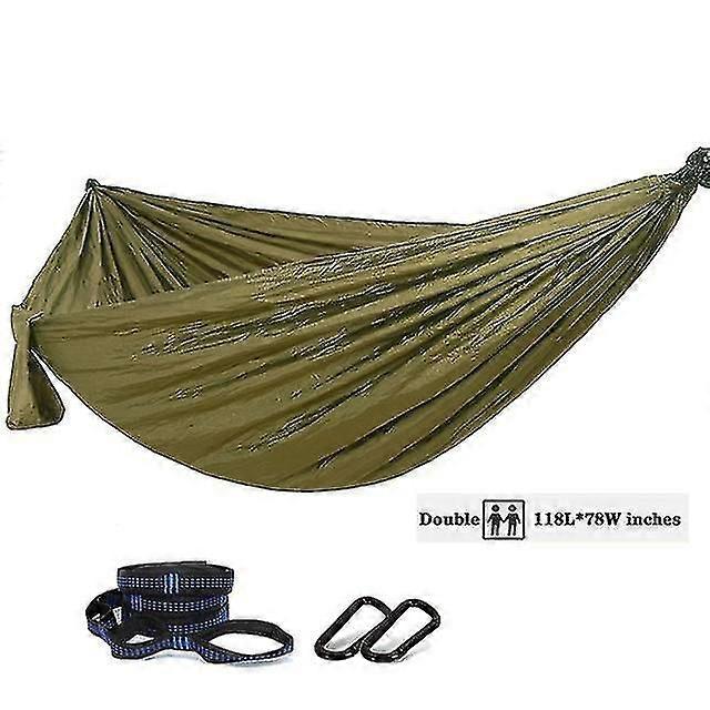 Oversized Double Camping Hammock,portable Tree Straps Hammock ,210t Nylon Travel Hammock, Lightweigh