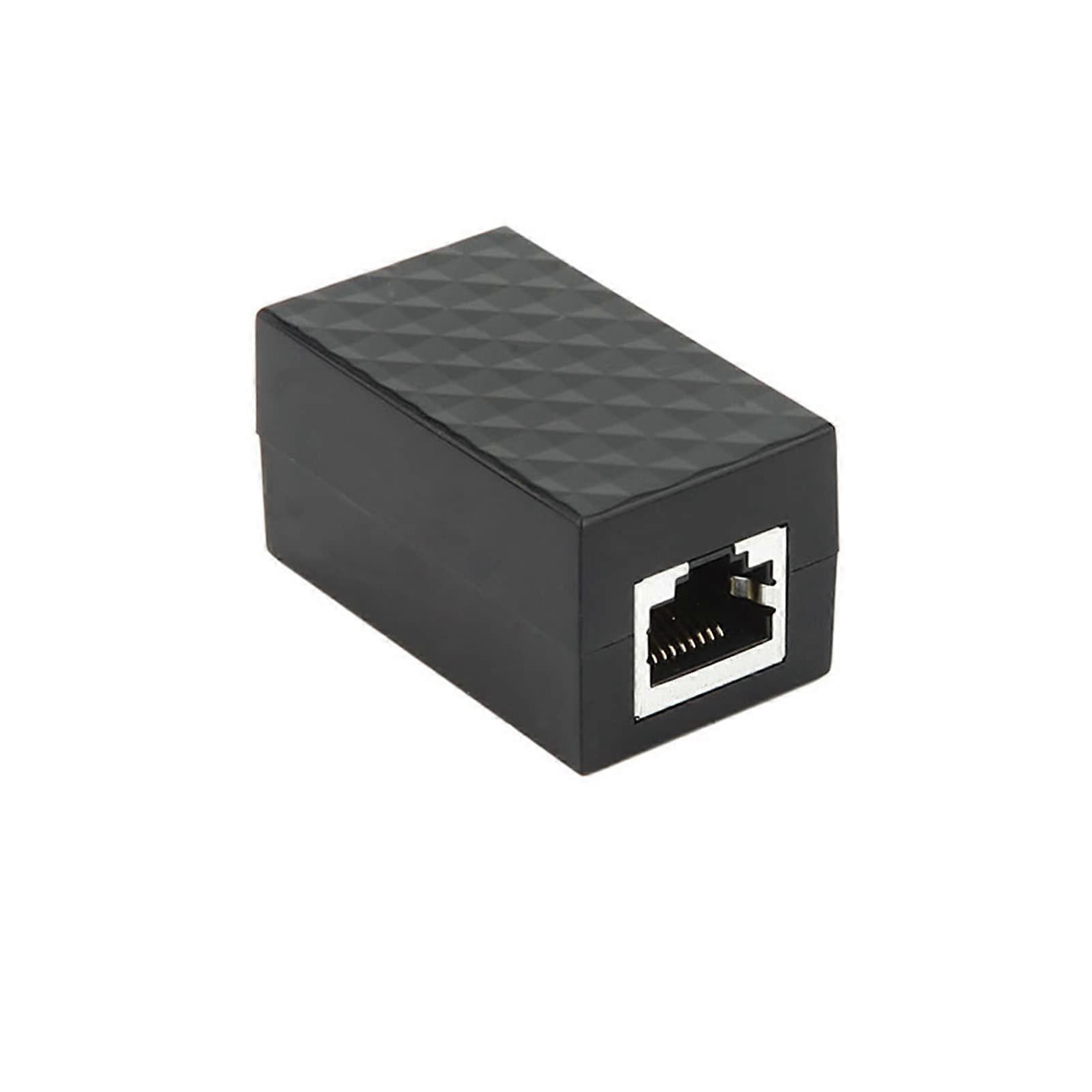 Ethernet Network RJ45 Coupler with Thunder Lightning Protection, Shielded Extender Adapter for Cat7/Cat6/Cat5e, Mesh Case