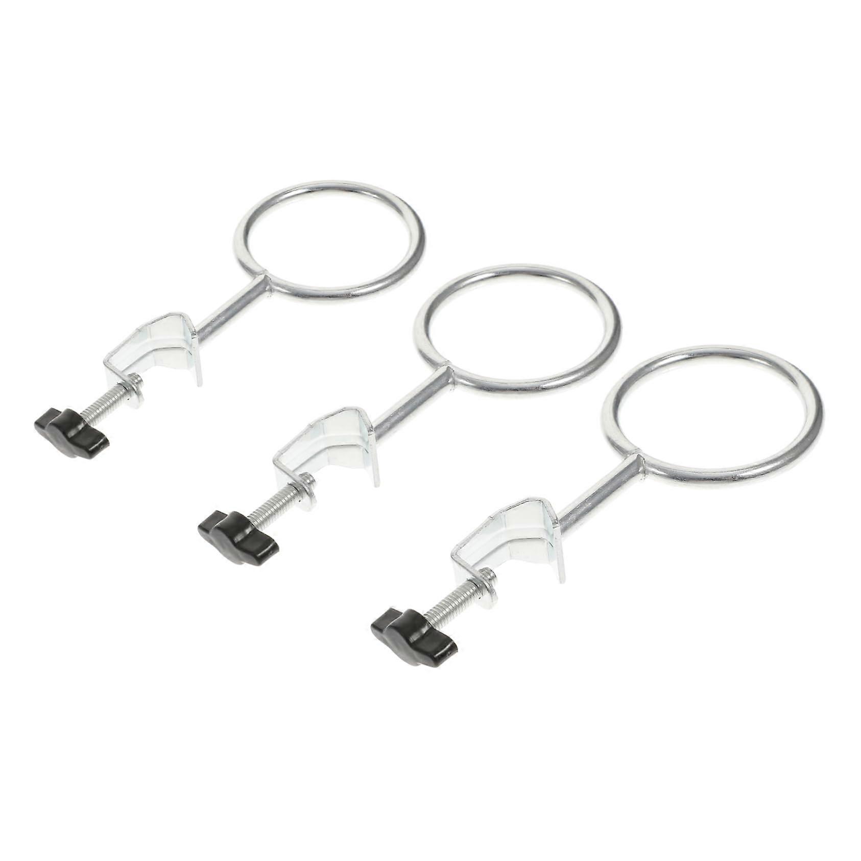 3pcs Laboratory Support Ring Set, Closed Extension Rings for Beakers and Flasks, Sturdy Iron Material, High Temp and Acid Resistant