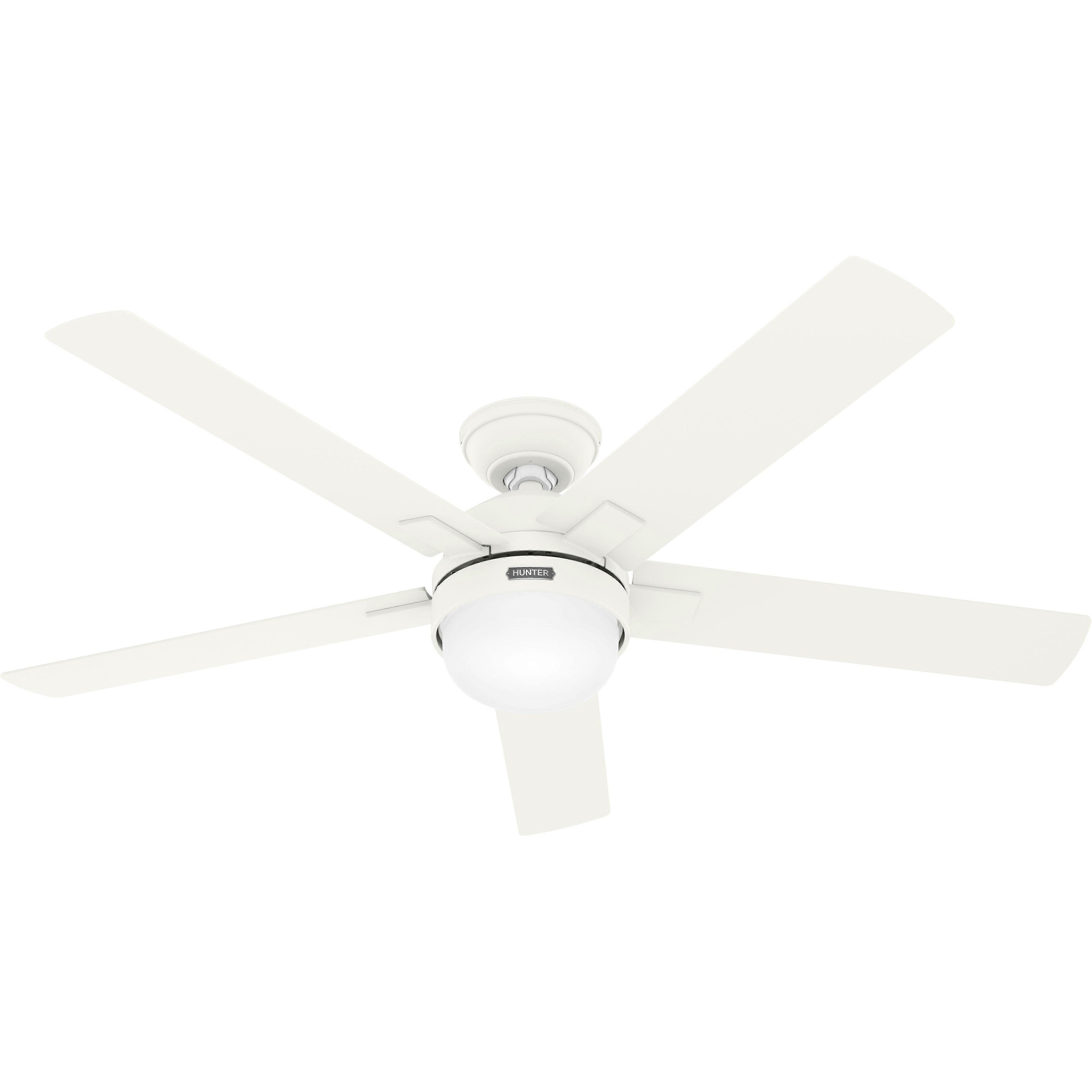 Ceiling fan Zeal White with light & remote control